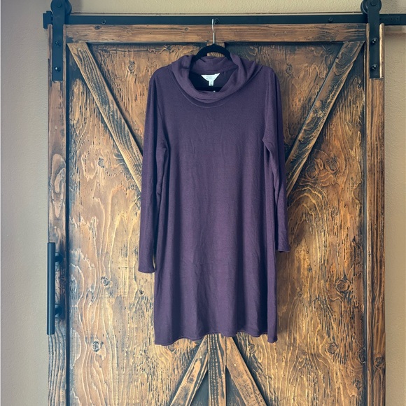 Market & Spruce Purple Long Sleeve Dress - Picture 1 of 8